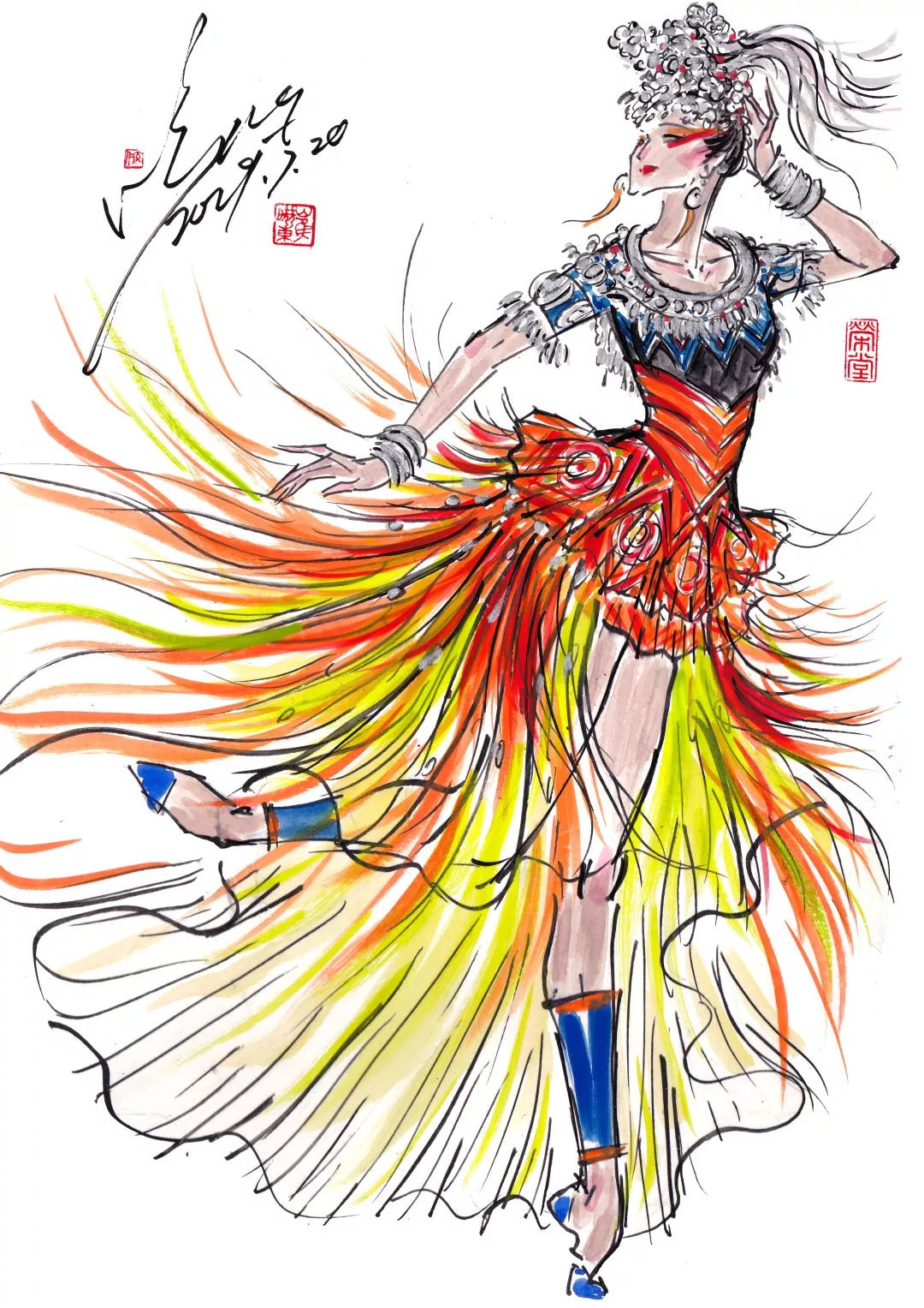 西江盛典,服装设计,实景演出,聚城视界
