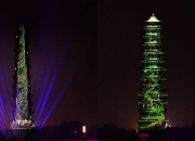 灯光秀《铁塔传奇》